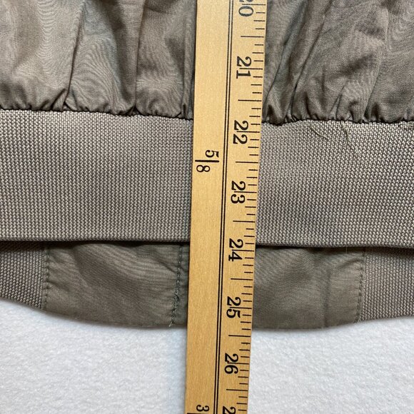 VINTAGE Members Only Bomber Jacket Mens 46 Tan Full Zip Windbreaker 80s Epaulets - Picture 14 of 16